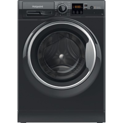 Hotpoint NSWM743UBSUKN 7Kg Washing Machine with 1400 rpm - Black 